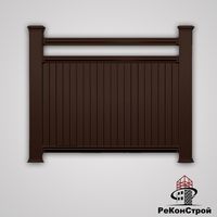Декоративные заборы Holzdorf, вариант сборки №4, цвет коричневый в Курске